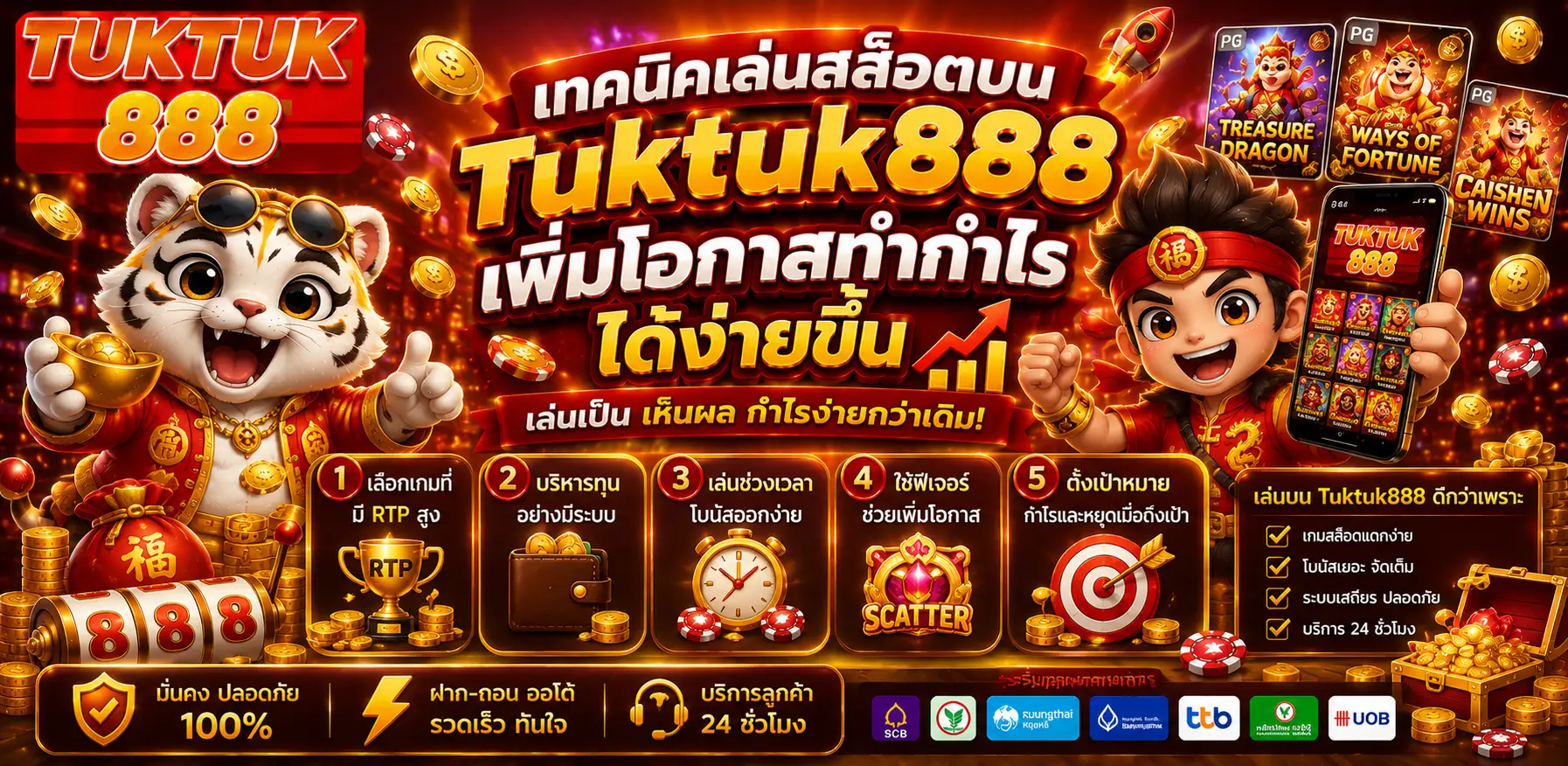 Tuktuk888 เว็บคาสิโนออนไลน์ยอดนิยมของคนไทย